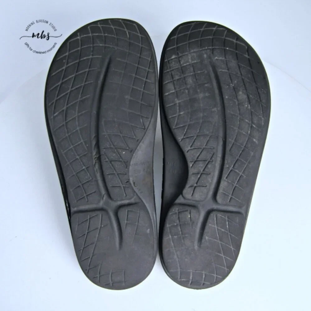 Oofos Ooahh Recovery‎ Slide Shoes Black Men 14